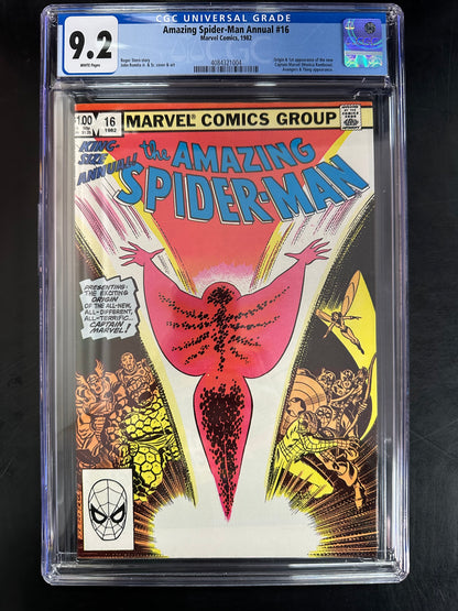 Amazing Spider-Man Annual 16 CGC 9.2 – 1st Appearance of Monica Rambeau (Captain Marvel)