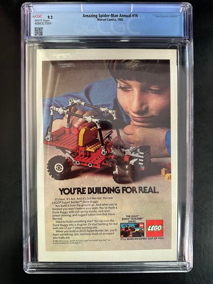 Amazing Spider-Man Annual 16 CGC 9.2 – 1st Appearance of Monica Rambeau (Captain Marvel)