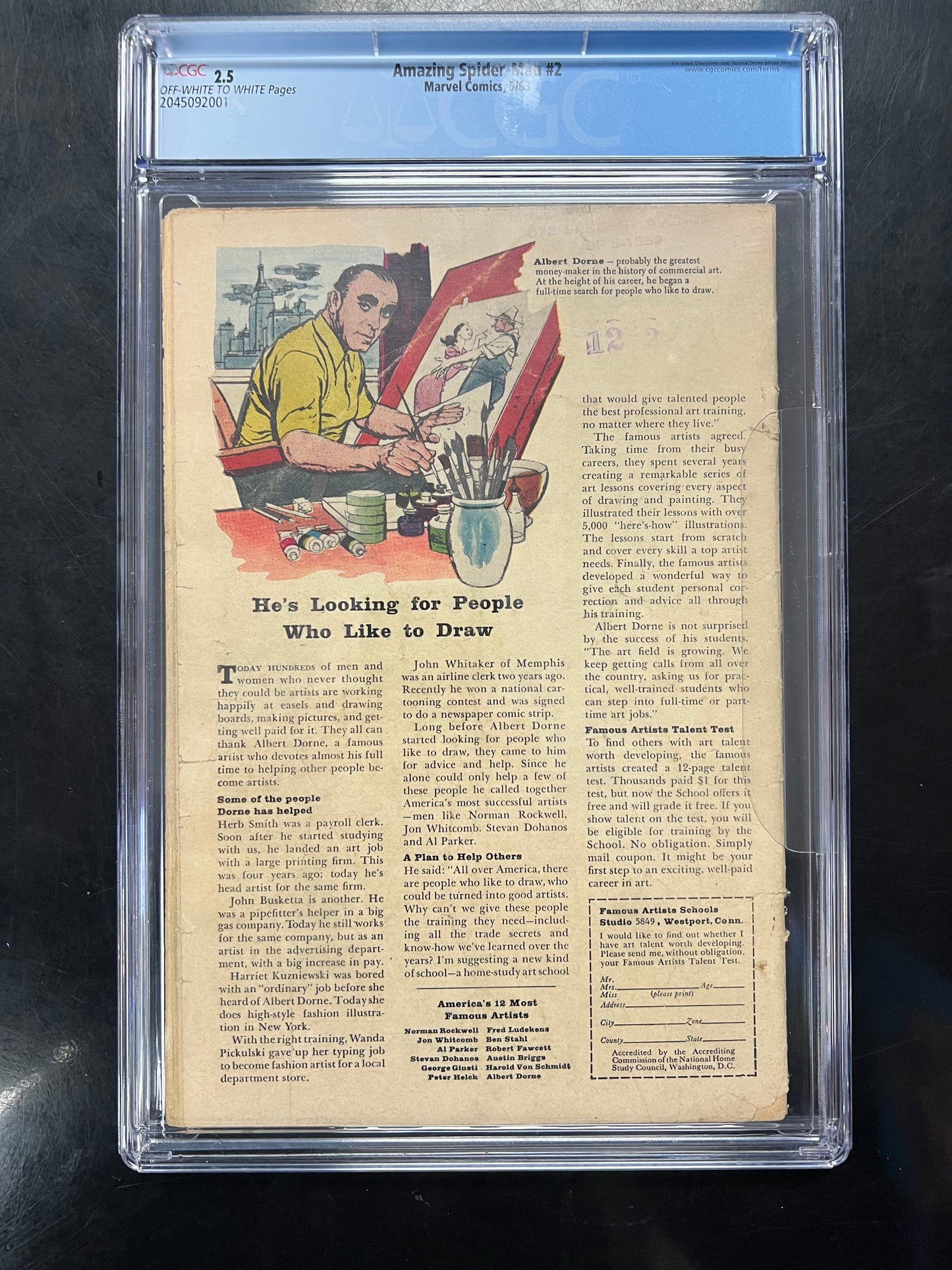 Amazing Spider-Man 2 CGC 2.5
