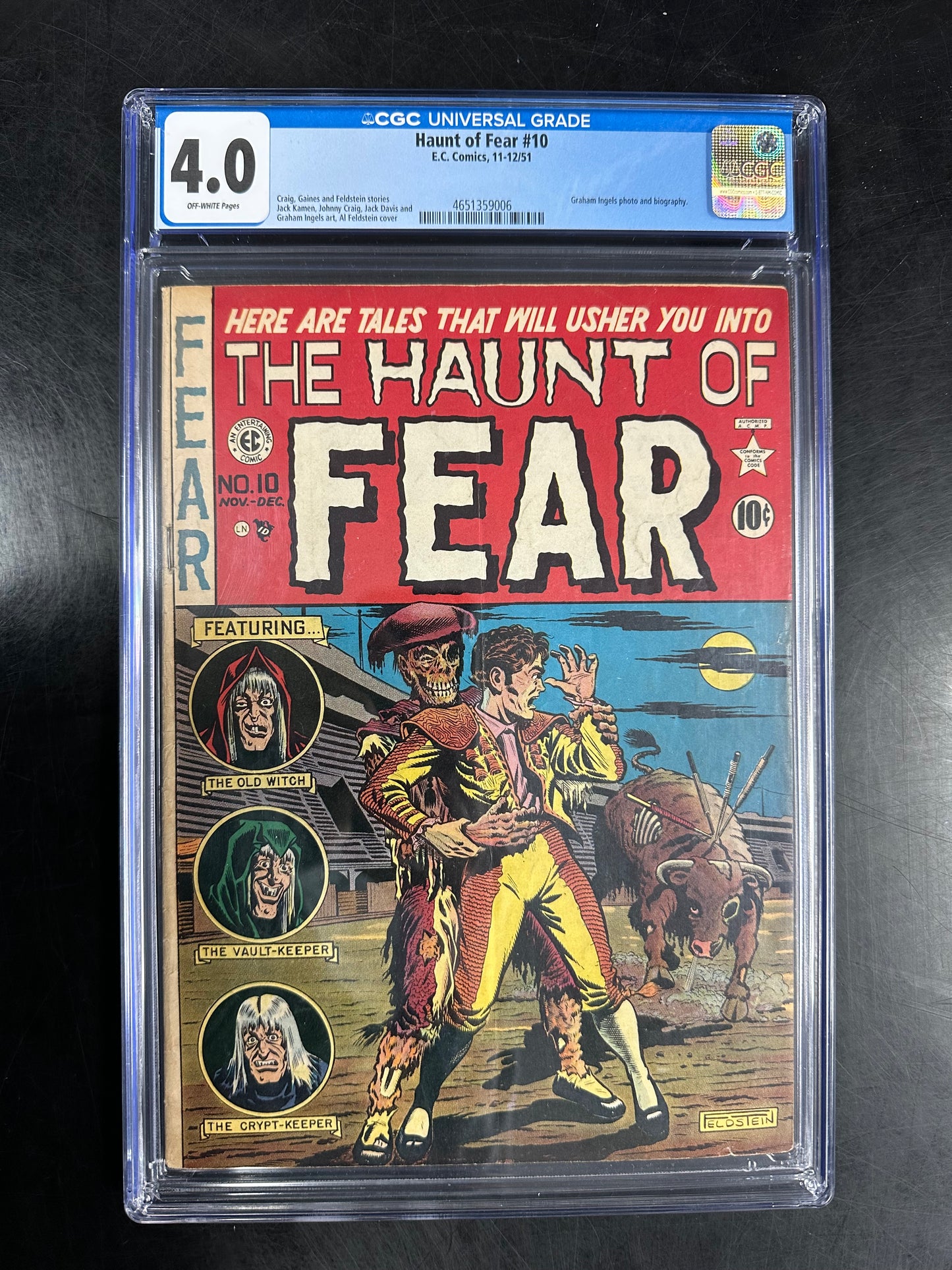 The Haunt of Fear #10 CGC 4.0 - Graham Ingels photo and biography