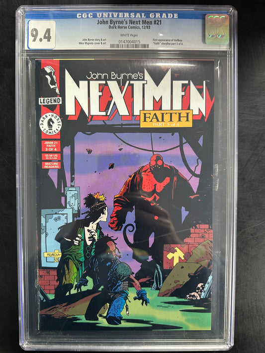 John Byrne’s Next Men #21 CGC 9.4 – 1st Appearance of Hellboy