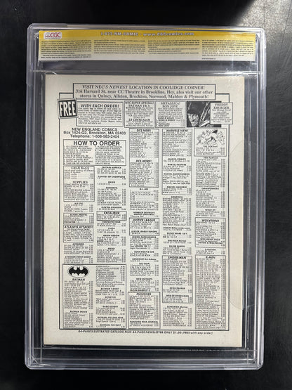 Freddy Krueger’s A Nightmare on Elm Street #1 CGC SS 9.2 – Signed “Freddy” by Robert Englund