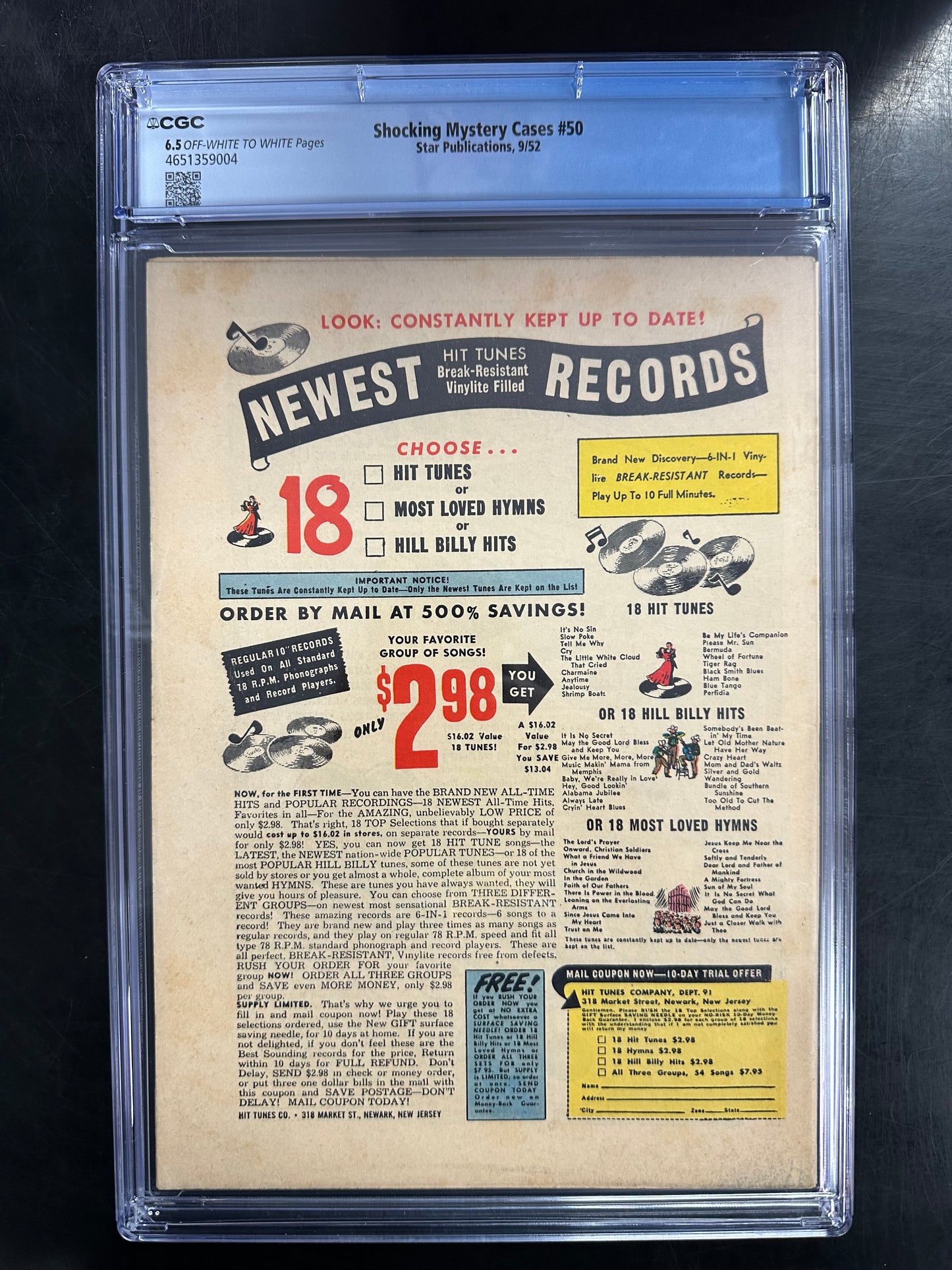 Shocking Mystery Cases #50 CGC 6.5