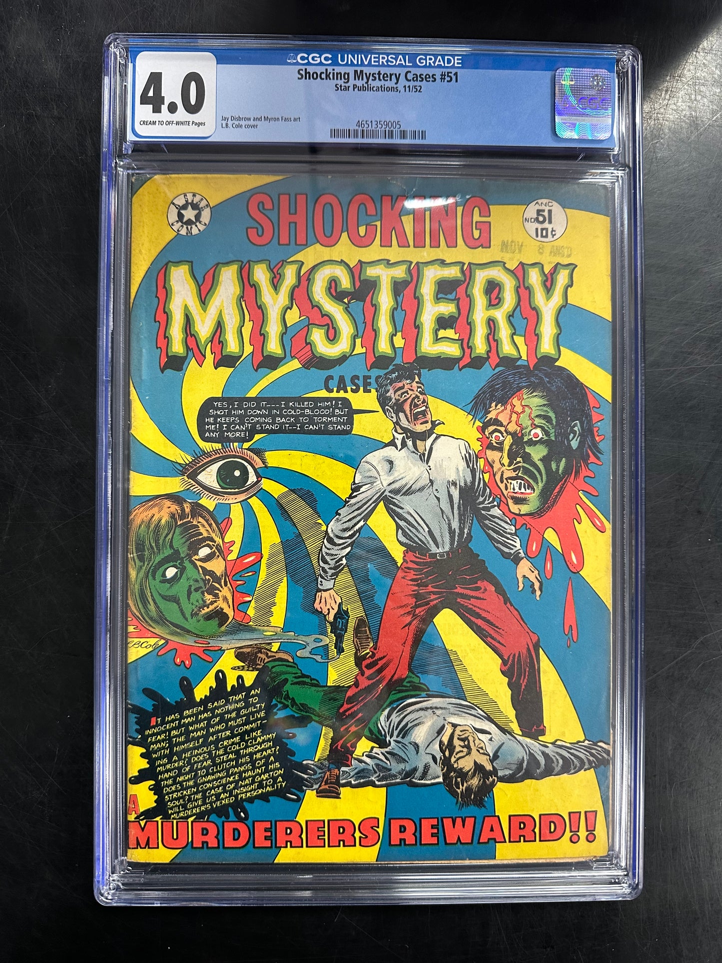 Shocking Mystery Cases #51 CGC 4.0