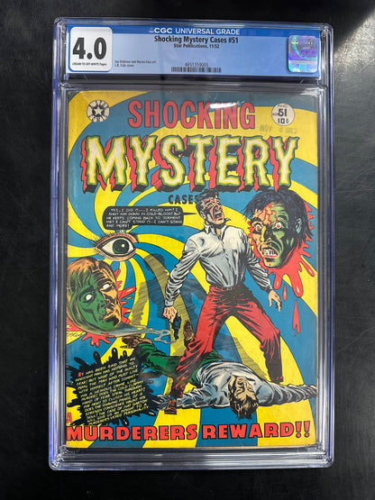 Shocking Mystery Cases #51 CGC 4.0