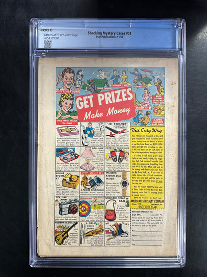 Shocking Mystery Cases #51 CGC 4.0