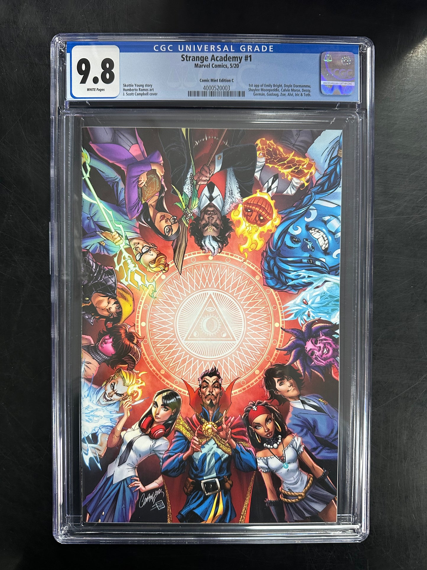 Strange Academy #1 CGC 9.8 – Comic Mint Exclusive C/ J. Scott Campbell Cover