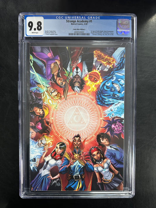 Strange Academy #1 CGC 9.8 – Comic Mint Exclusive C/ J. Scott Campbell Cover