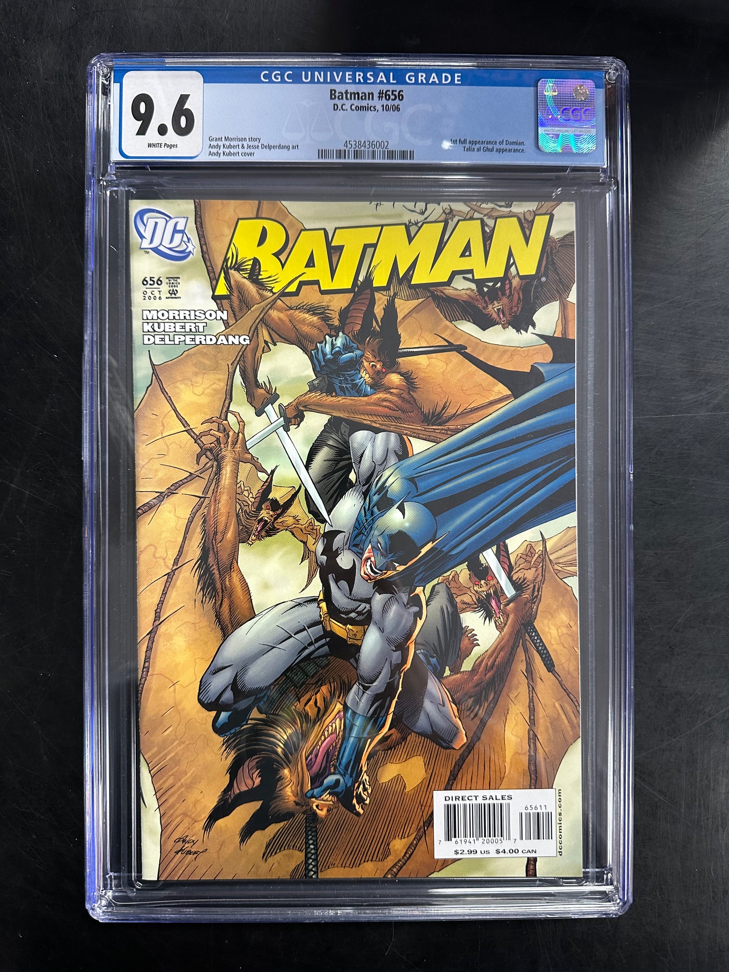Batman #656 CGC 9.6  – 1st Full Appearance of Damian Wayne
