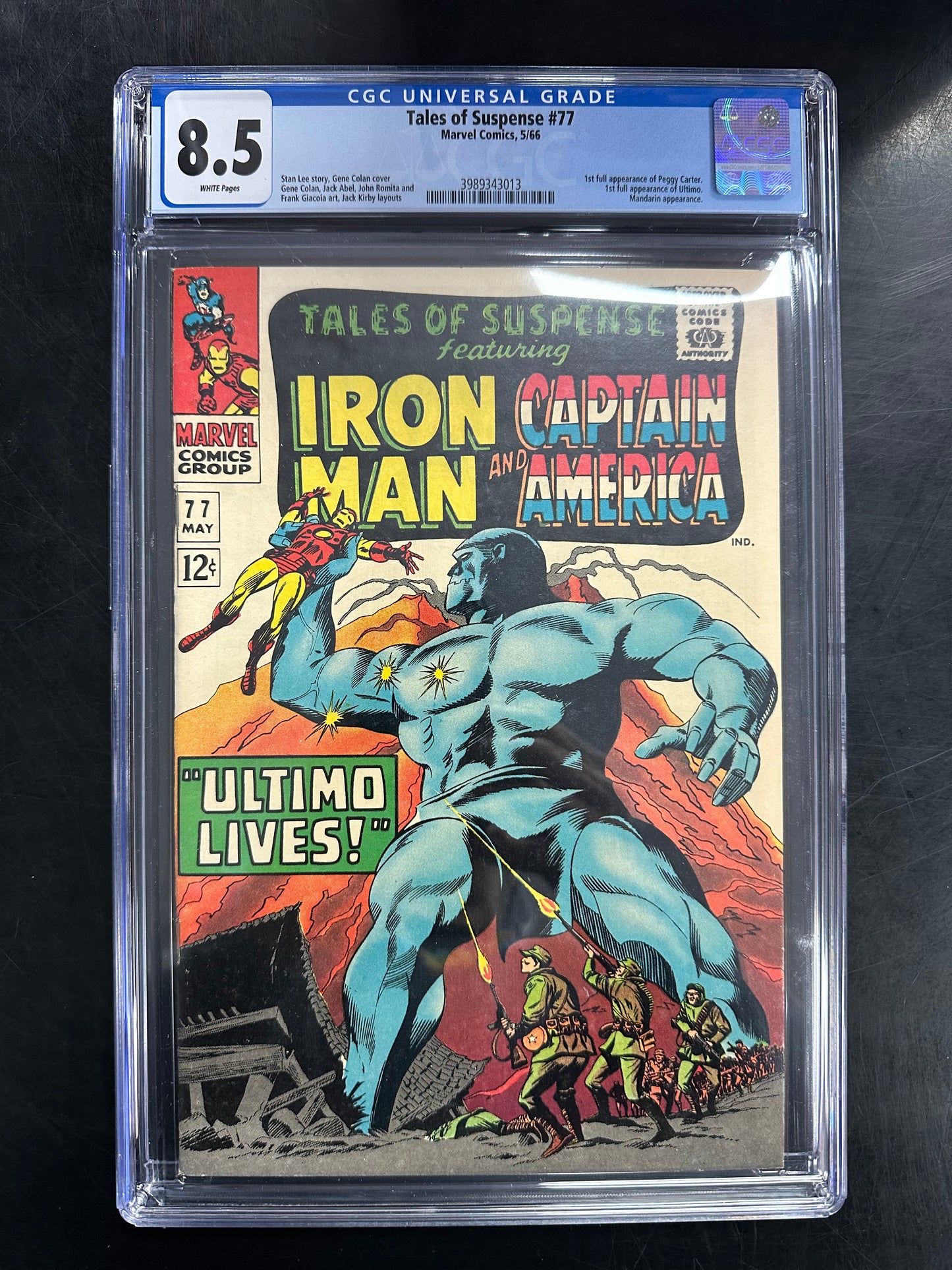 Tales of Suspense #77 CGC 8.5 – 1st Appearance of Peggy Carter & Ultimo
