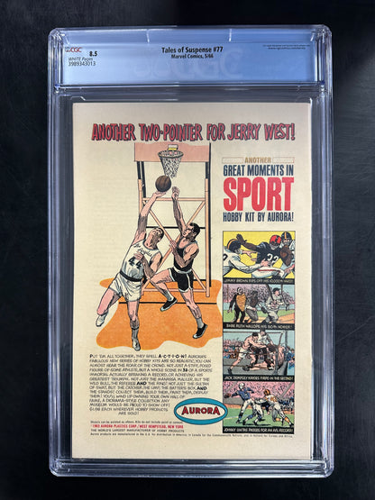 Tales of Suspense #77 CGC 8.5 – 1st Appearance of Peggy Carter & Ultimo