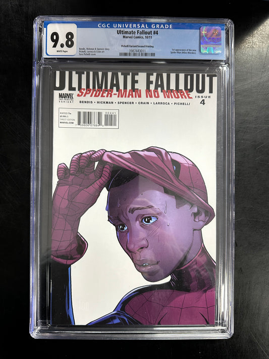 Ultimate Fallout #4 CGC 9.8 – 1st Appearance of Miles Morales - 2nd Printing