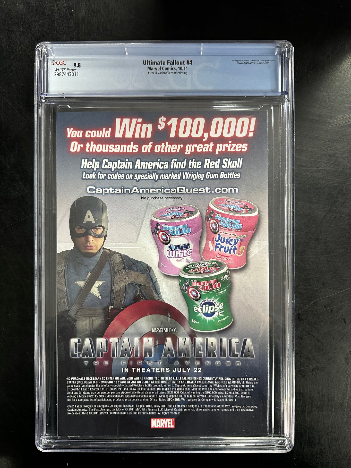 Ultimate Fallout #4 CGC 9.8 – 1st Appearance of Miles Morales - 2nd Printing