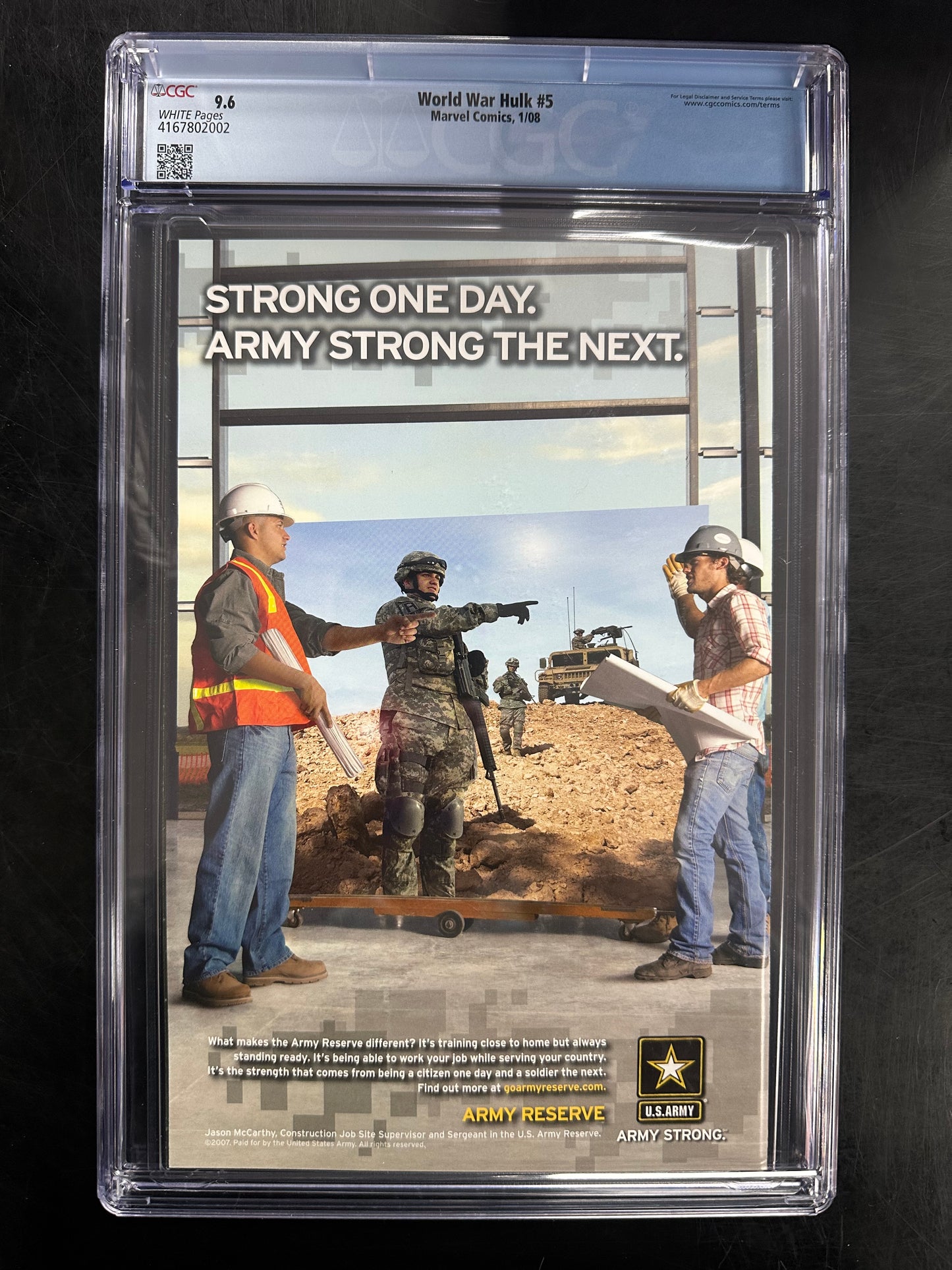 World War Hulk #5 CGC 9.6 – 1st Appearance of Skaar