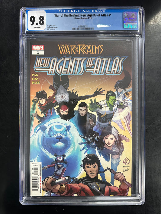War of the Realms: New Agents of Atlas #1 CGC 9.8  - 1st Appearances of Luna Snow, Wave, Aero & More