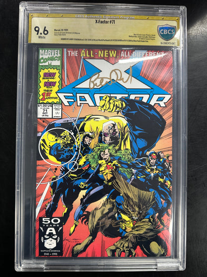 X-Factor #71 CBCS 9.6 – Signed by Larry Stroman & Peter David