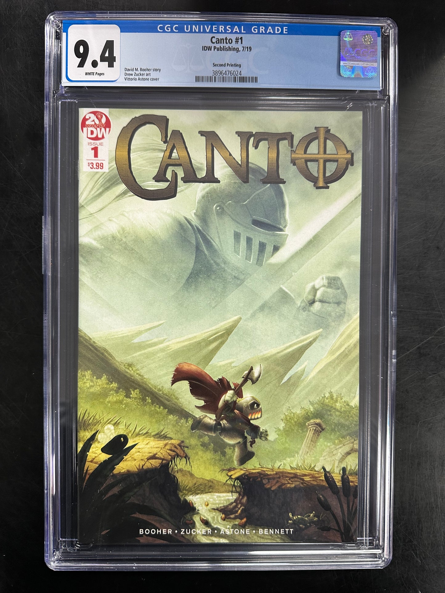 Canto #1 CGC 9.4 – 2nd Printing / Vittorio Astone Cover