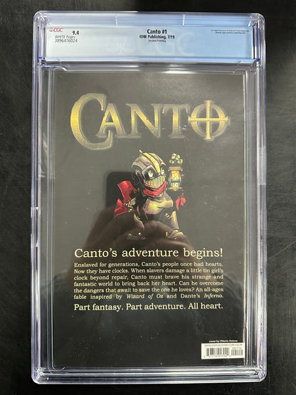Canto #1 CGC 9.4 – 2nd Printing / Vittorio Astone Cover