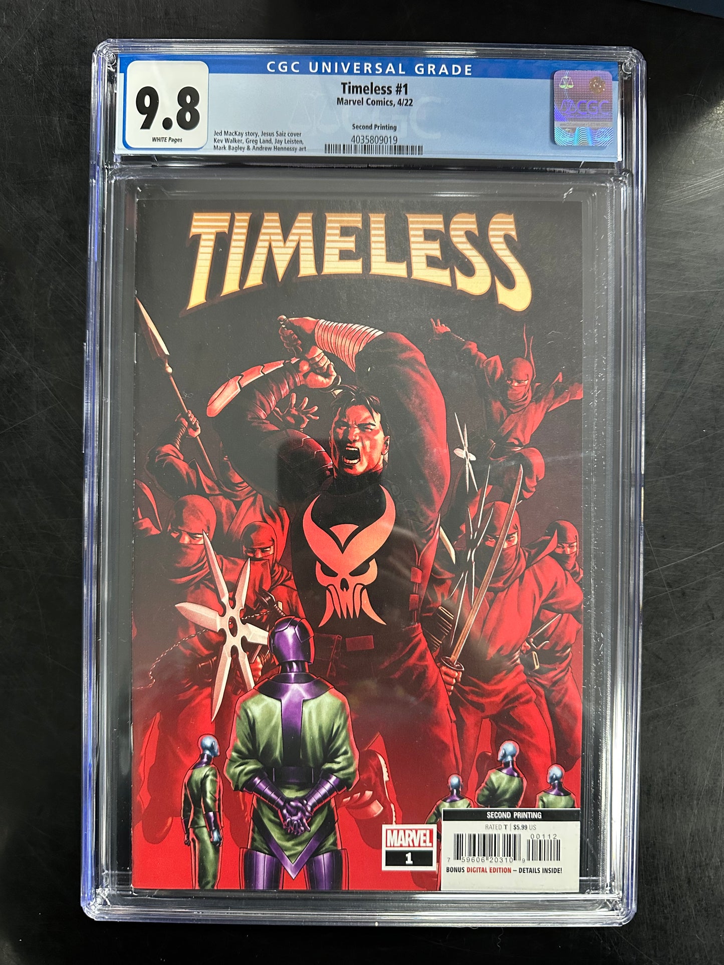 Timeless #1 CGC 9.8 – 2nd Printing