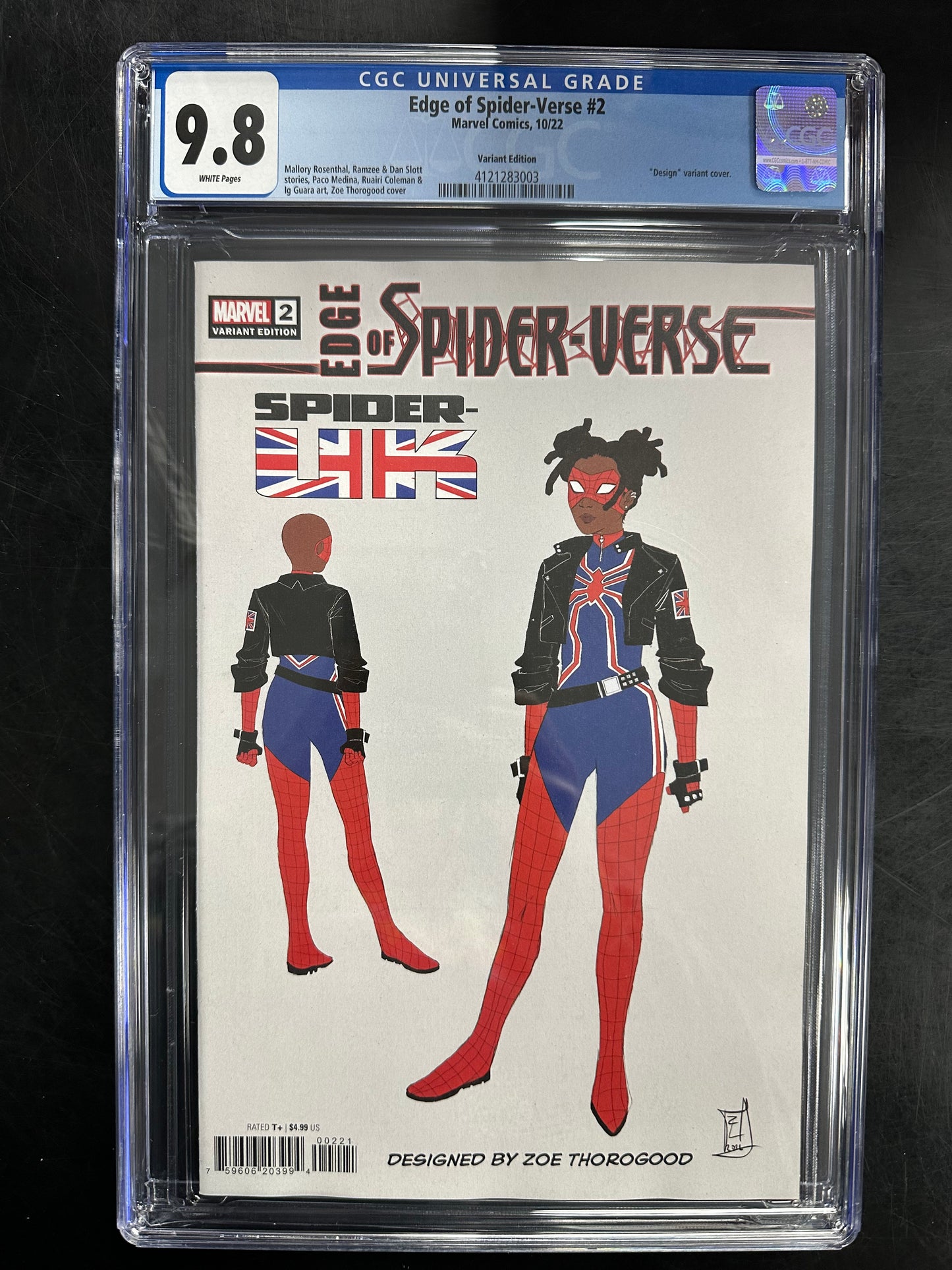 Edge of Spider-Verse #2 CGC 9.8 – 1st Appearance of Spider-Gwen / Design Variant