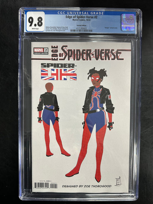 Edge of Spider-Verse #2 CGC 9.8 – 1st Appearance of Spider-Gwen / Design Variant