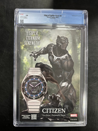 Edge of Spider-Verse #2 CGC 9.8 – 1st Appearance of Spider-Gwen / Design Variant