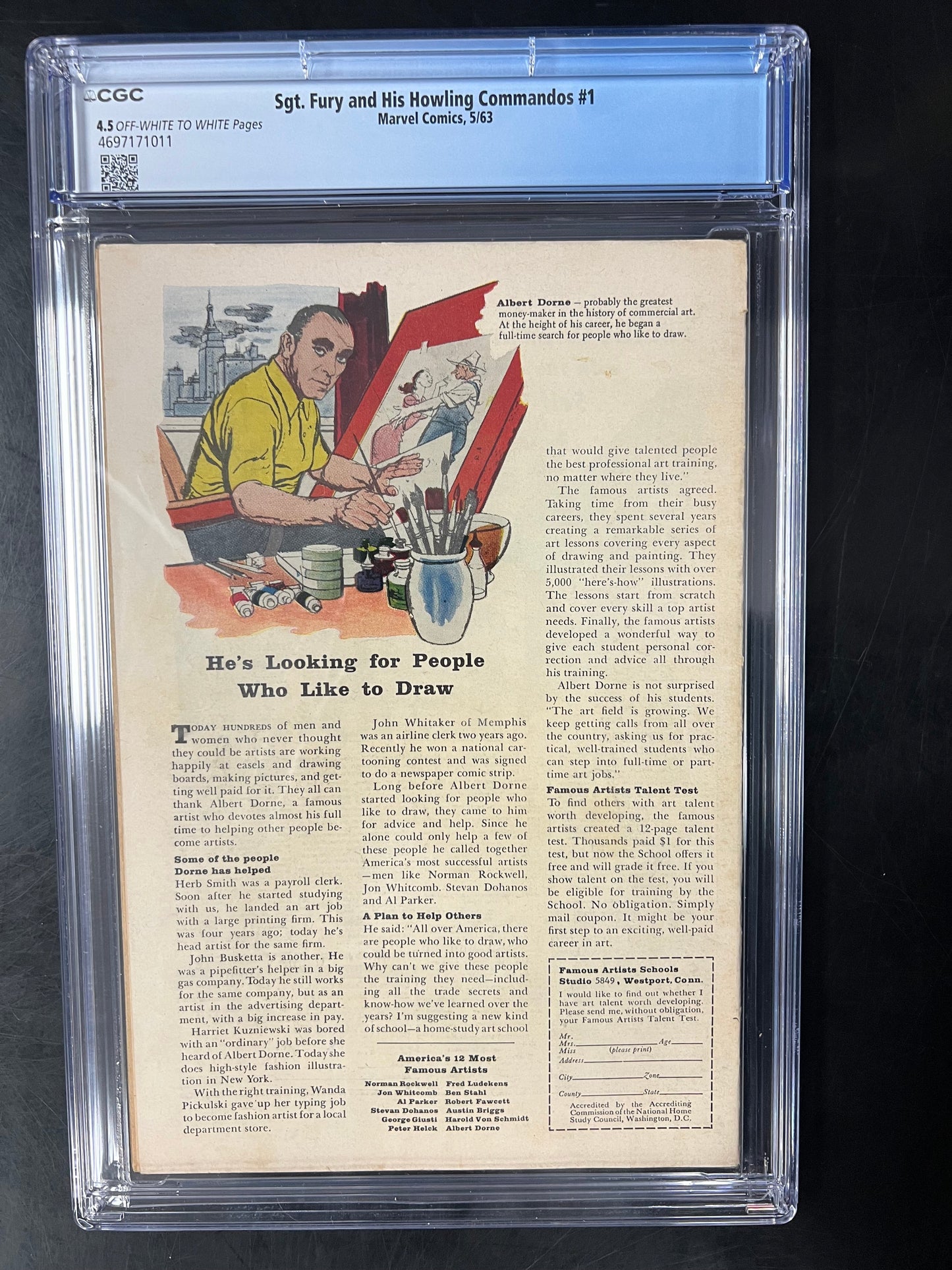 Sgt. Fury and His Howling Commandos - CGC 4.5