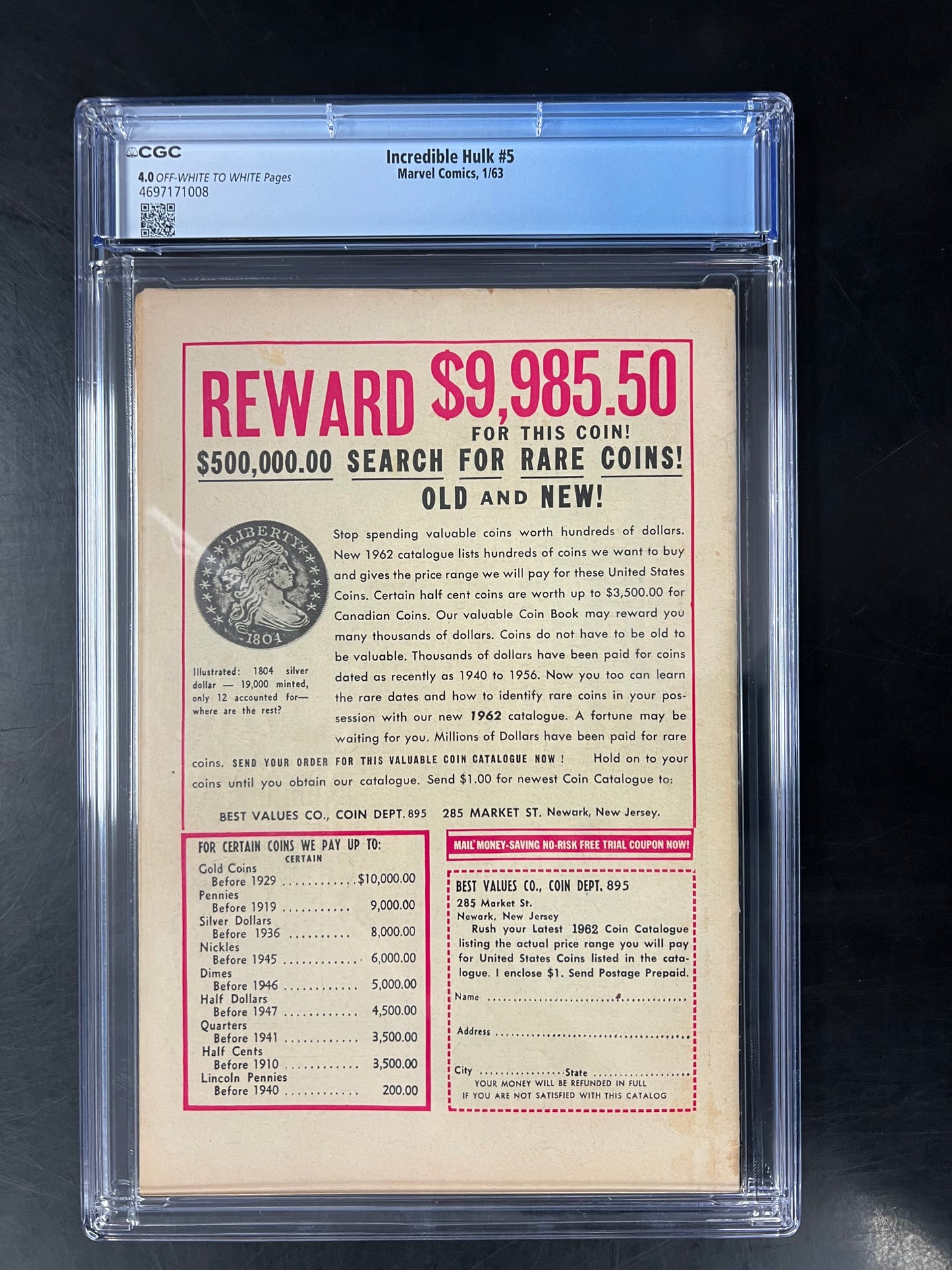 Incredible Hulk #5 - CGC 4.0