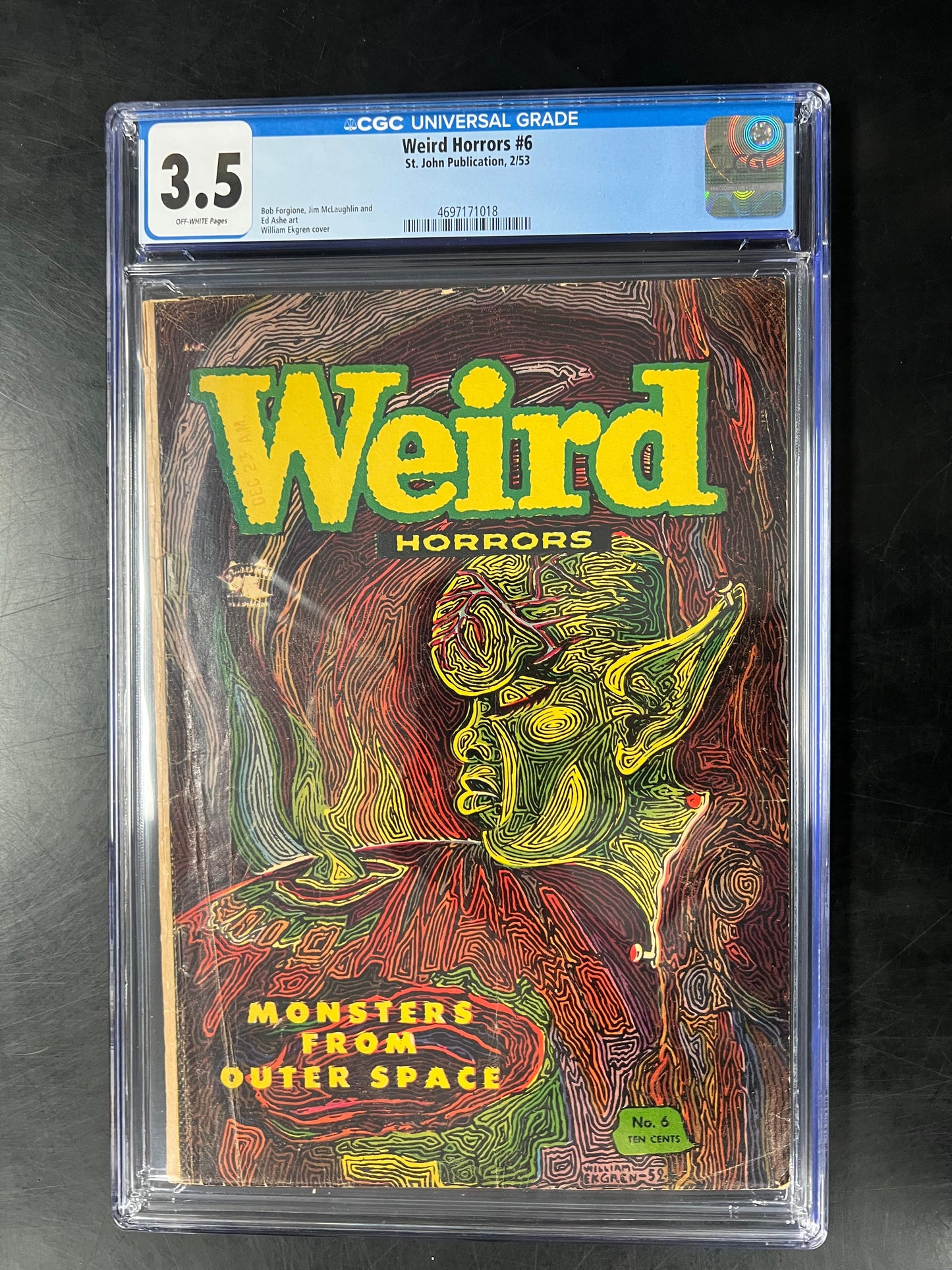 Weird Horrors #6- CGC 3.5