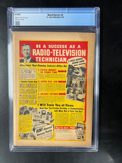 Weird Horrors #6- CGC 3.5