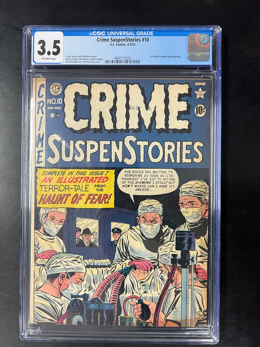 Crime SuspenStories #10 - CGC 3.5